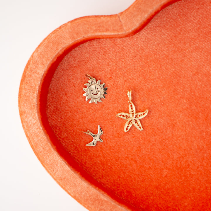 Vintage 14k Yellow Gold Charms: Let's go to the beach!