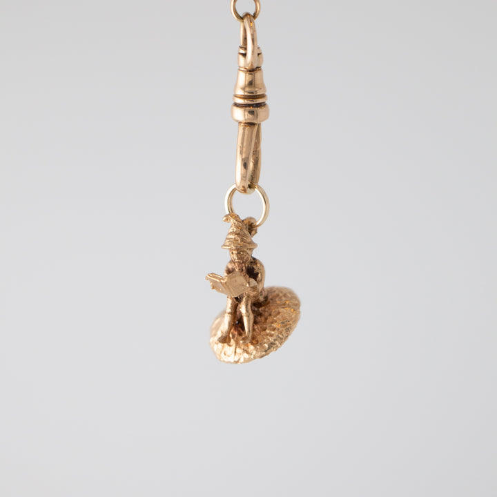 Vintage 14k Yellow Gold Gnome Charm