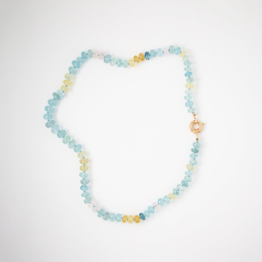 Hermosa — Mixed Gemstone Aquamarine Necklace