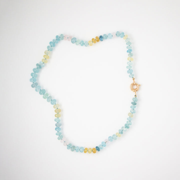 Hermosa — Mixed Gemstone Aquamarine Necklace