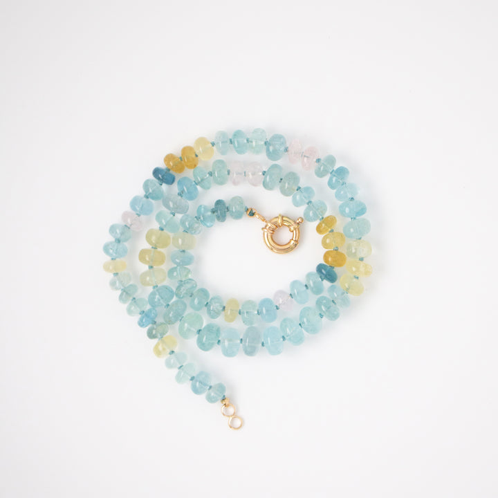Hermosa — Mixed Gemstone Aquamarine Necklace