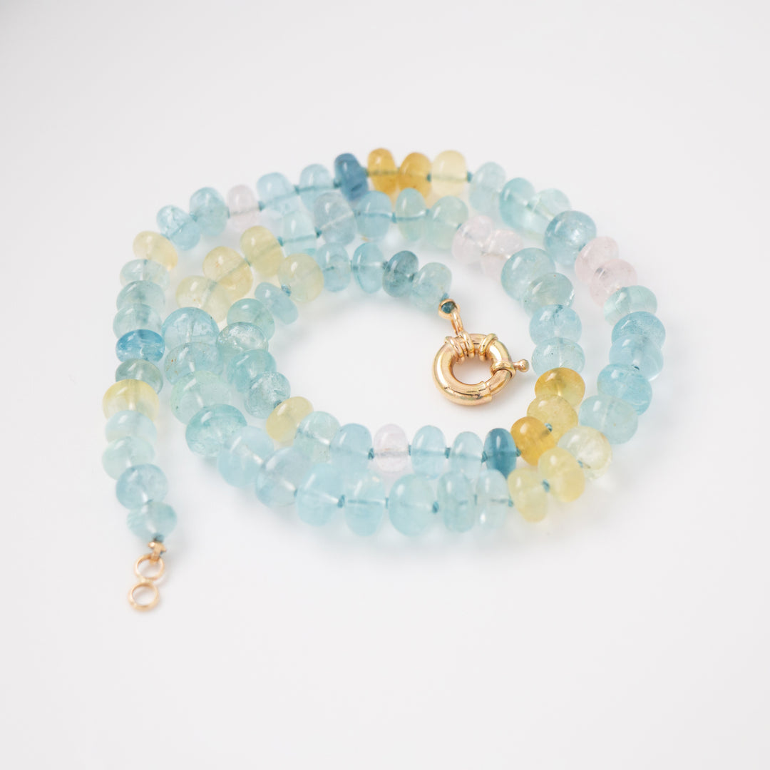 Hermosa — Mixed Gemstone Aquamarine Necklace
