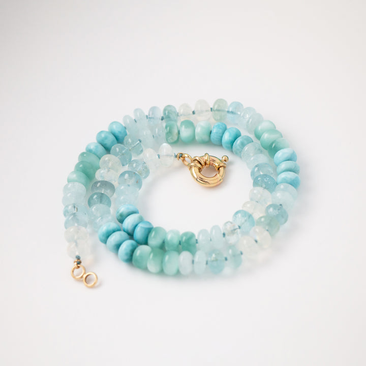 Conchal — Mixed Gemstone Aquamarine Necklace