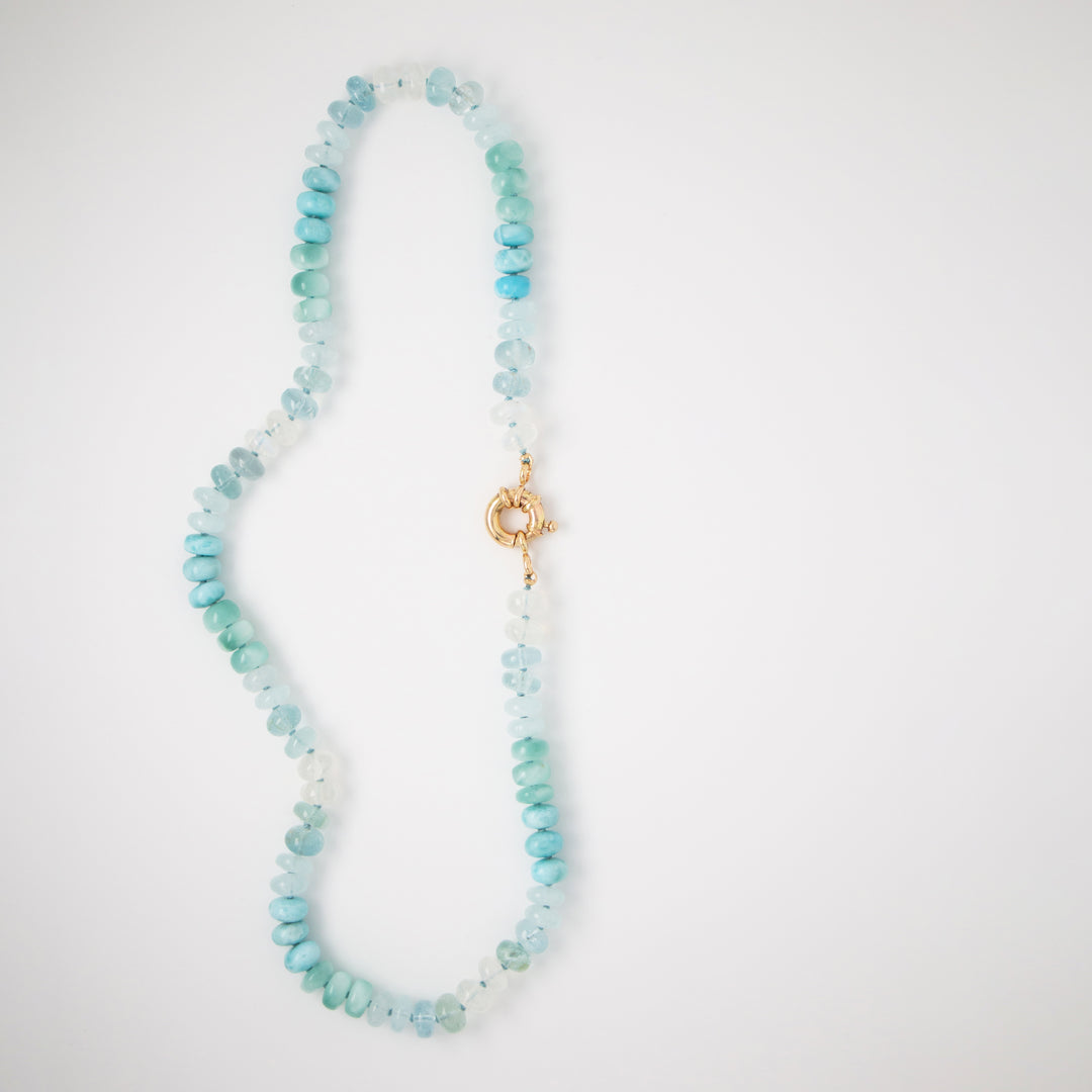 Conchal — Mixed Gemstone Aquamarine Necklace