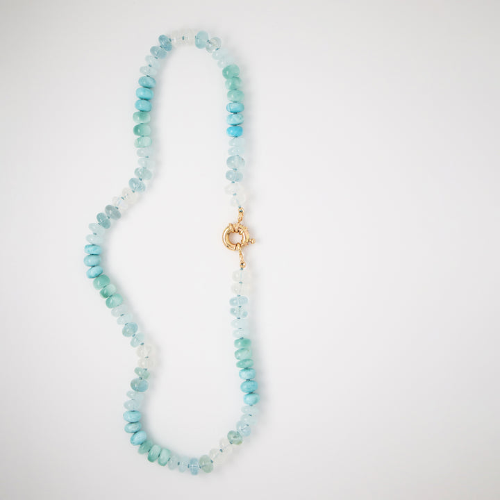 Conchal — Mixed Gemstone Aquamarine Necklace