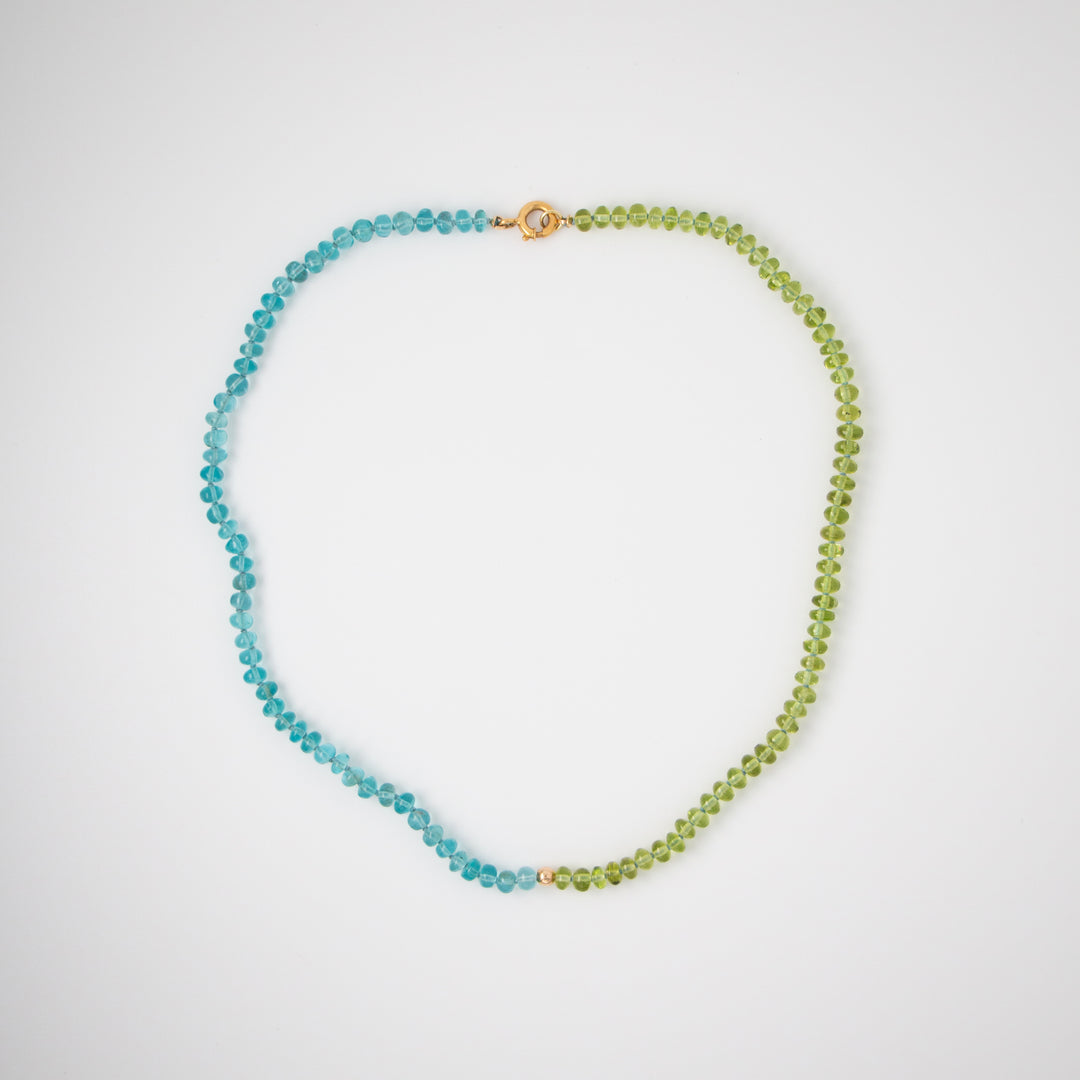 Santa Teresa — Apatite & Peridot Halfsie Necklace