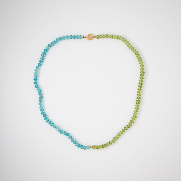 Santa Teresa — Apatite & Peridot Halfsie Necklace