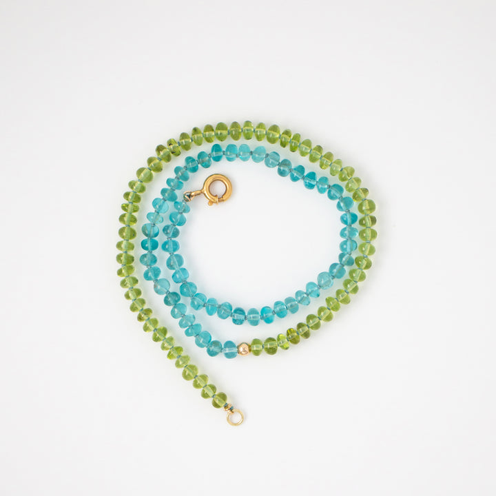 Santa Teresa — Apatite & Peridot Halfsie Necklace