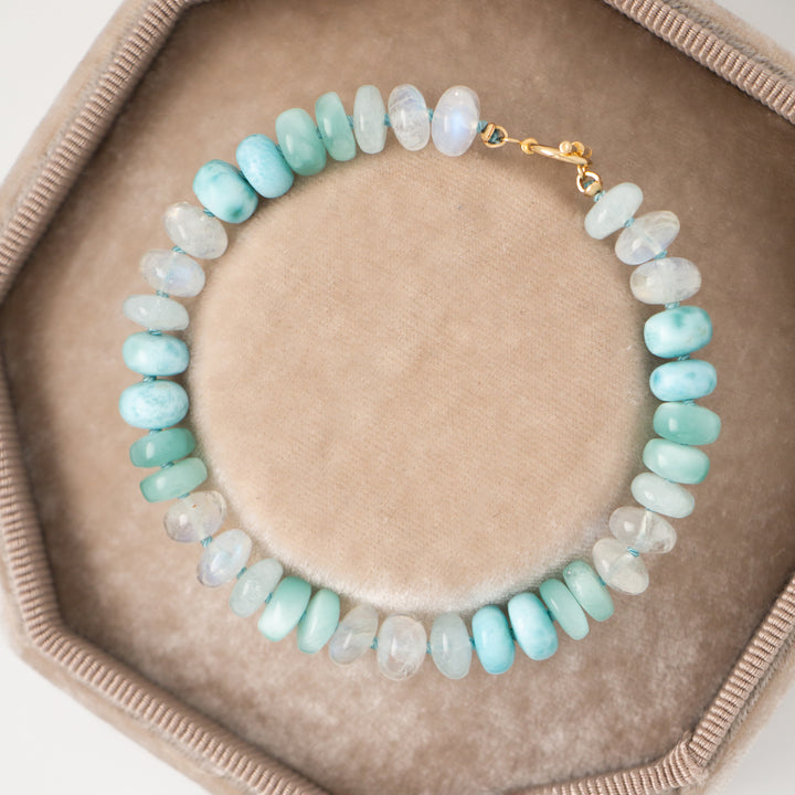 Conchal — Mixed Gemstone Aquamarine Bracelet