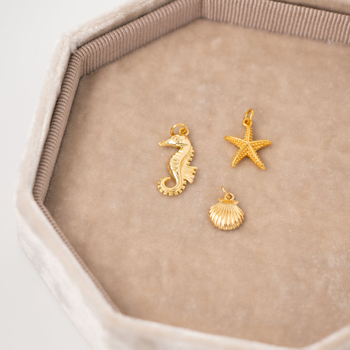 Contemporary 14k Yellow Gold Sea Creatures