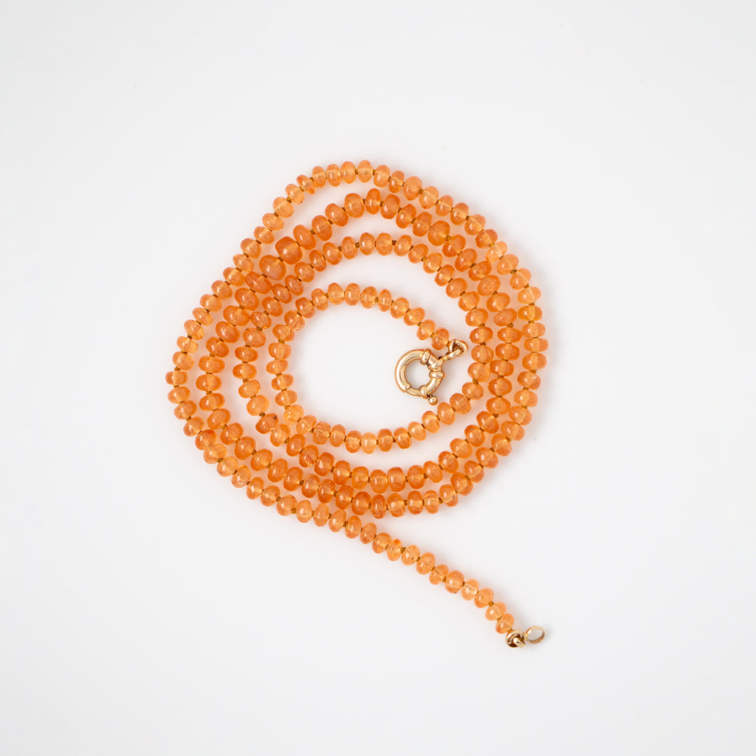 Turi — Orange Sapphire Necklace
