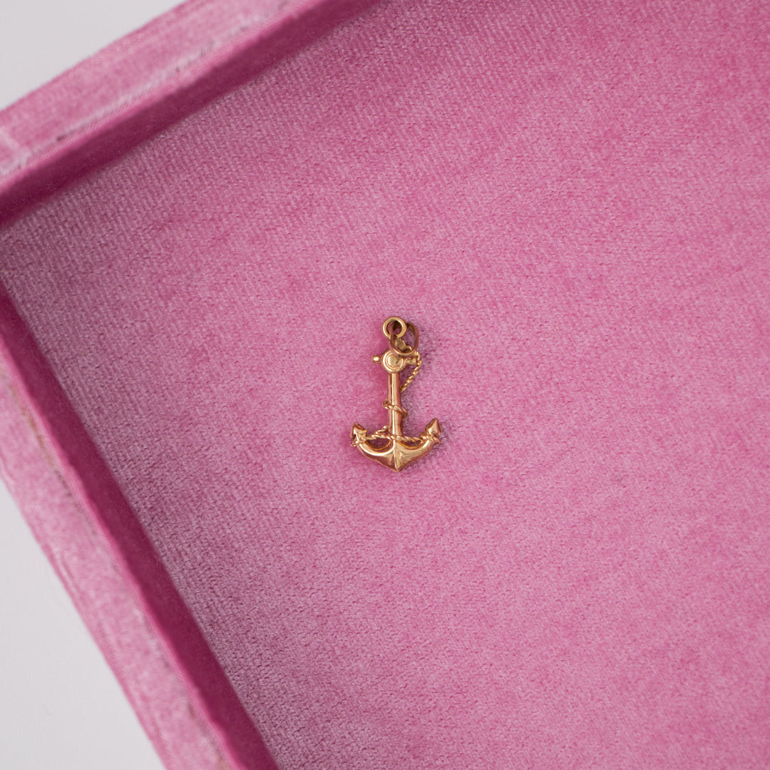 Vintage 10k Yellow Gold Anchor Charm