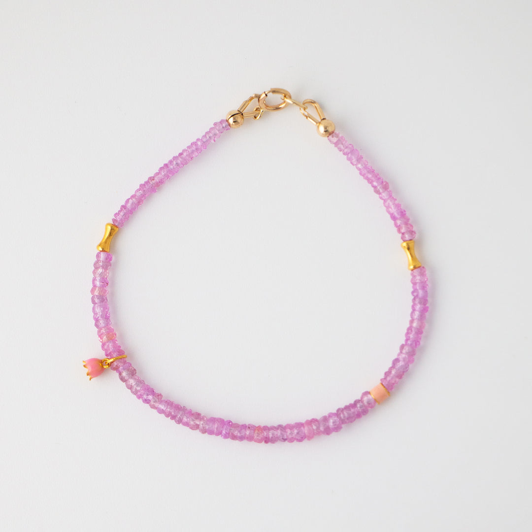 Elena - Pink Sapphire Bracelet