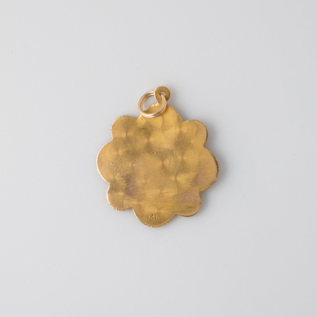 Vintage 14k Yellow Gold Libra Pendant