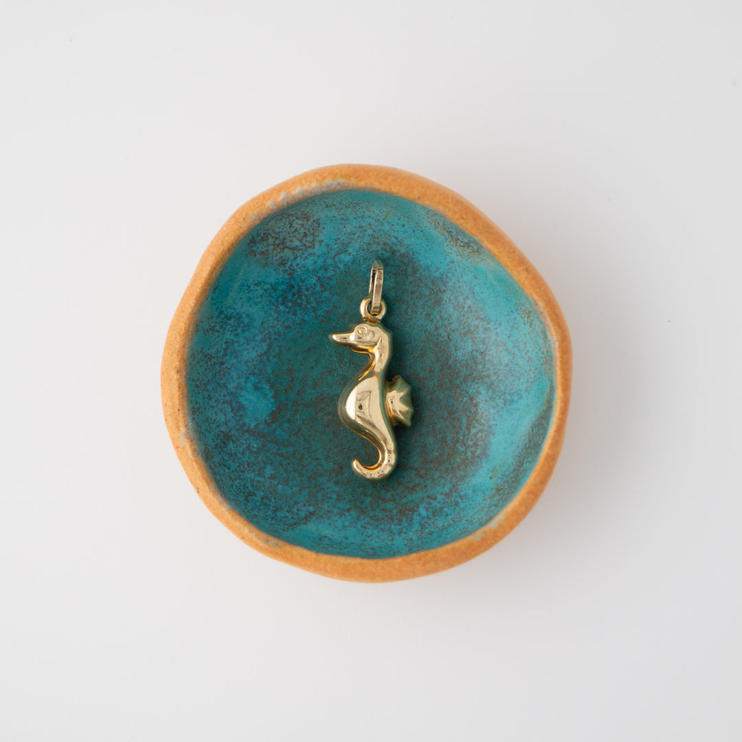 Vintage 14k Yellow Gold Sea Horse Charm