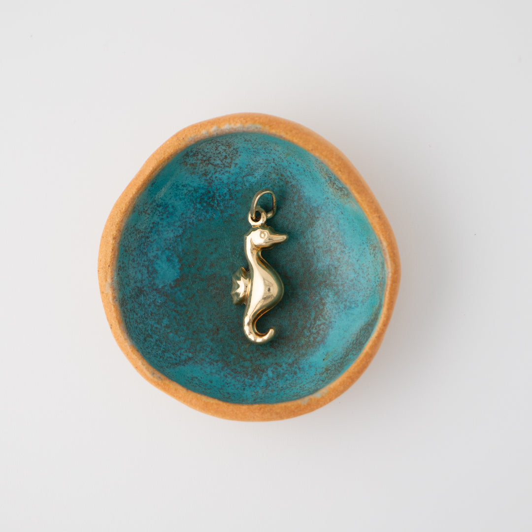 Vintage 14k Yellow Gold Sea Horse Charm