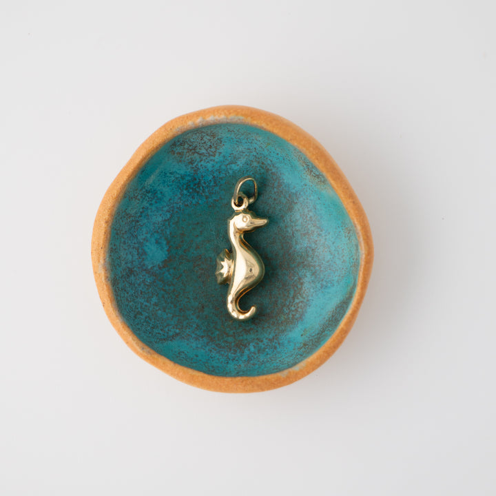 Vintage 14k Yellow Gold Sea Horse Charm