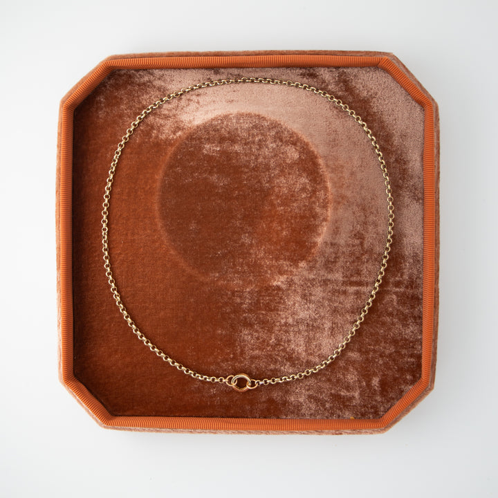 Vintage 10k Yellow Gold Chain with 14k gold Charm Connector