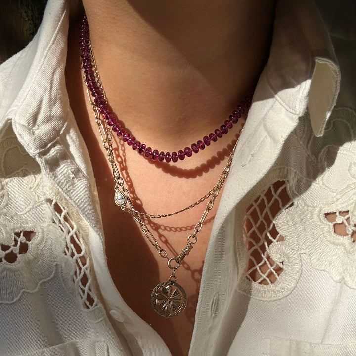 Teresa — Grape Garnet Necklace