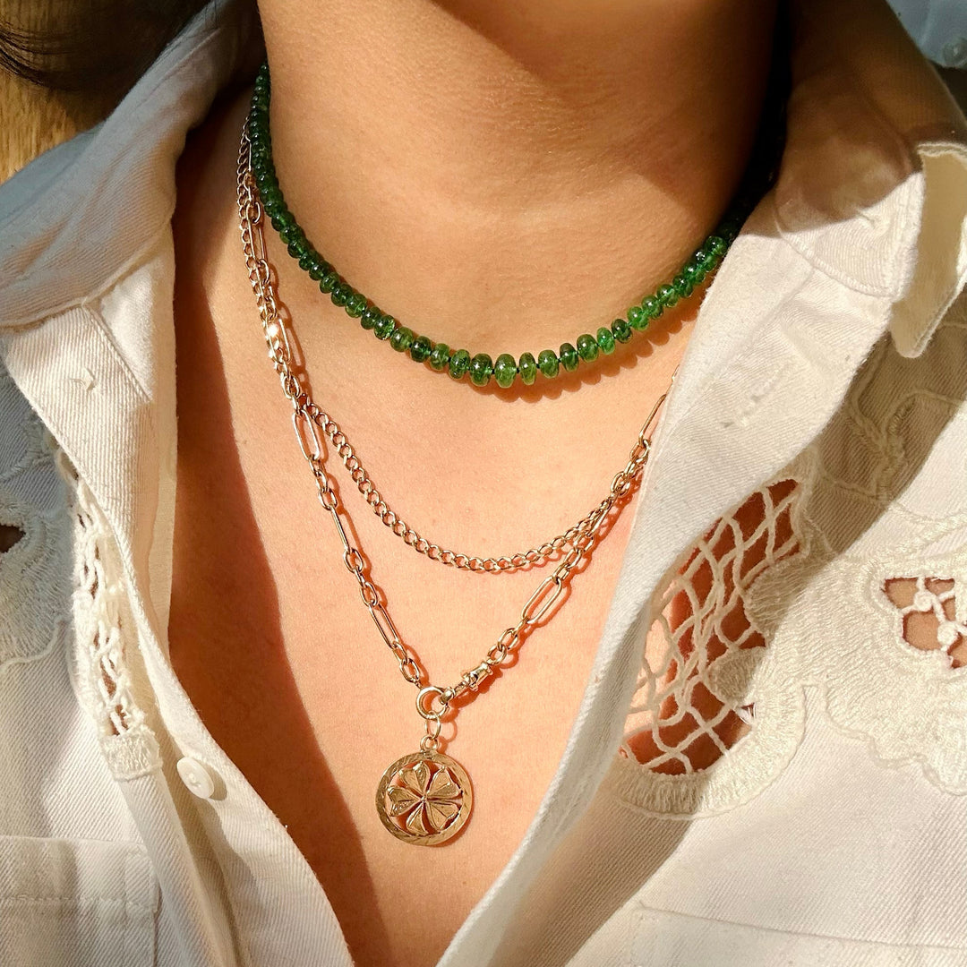 Tomasa — Tsavorite Garnet Necklace