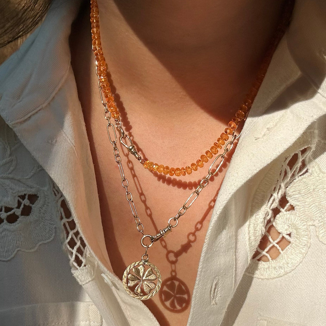 Tara — Mandarin Garnet Necklace