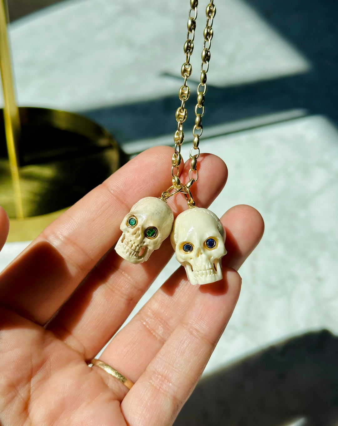 Zolas — Skull & Gemstone Pendants