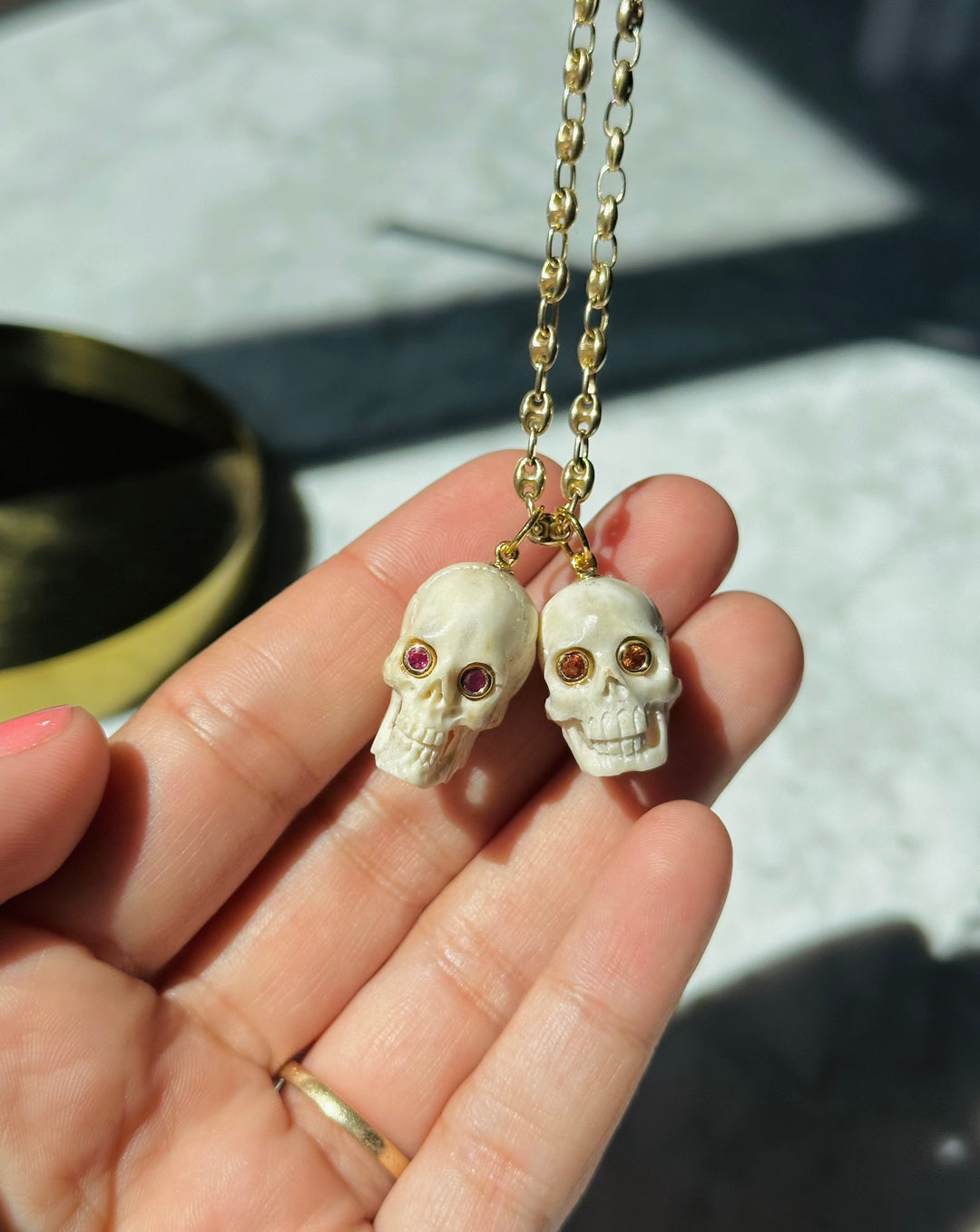 Zolas — Skull & Gemstone Pendants