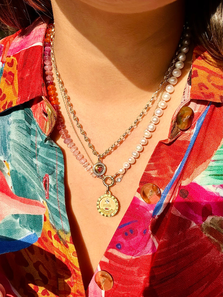 Playa Blanca — Gemstone & Pearls Necklace