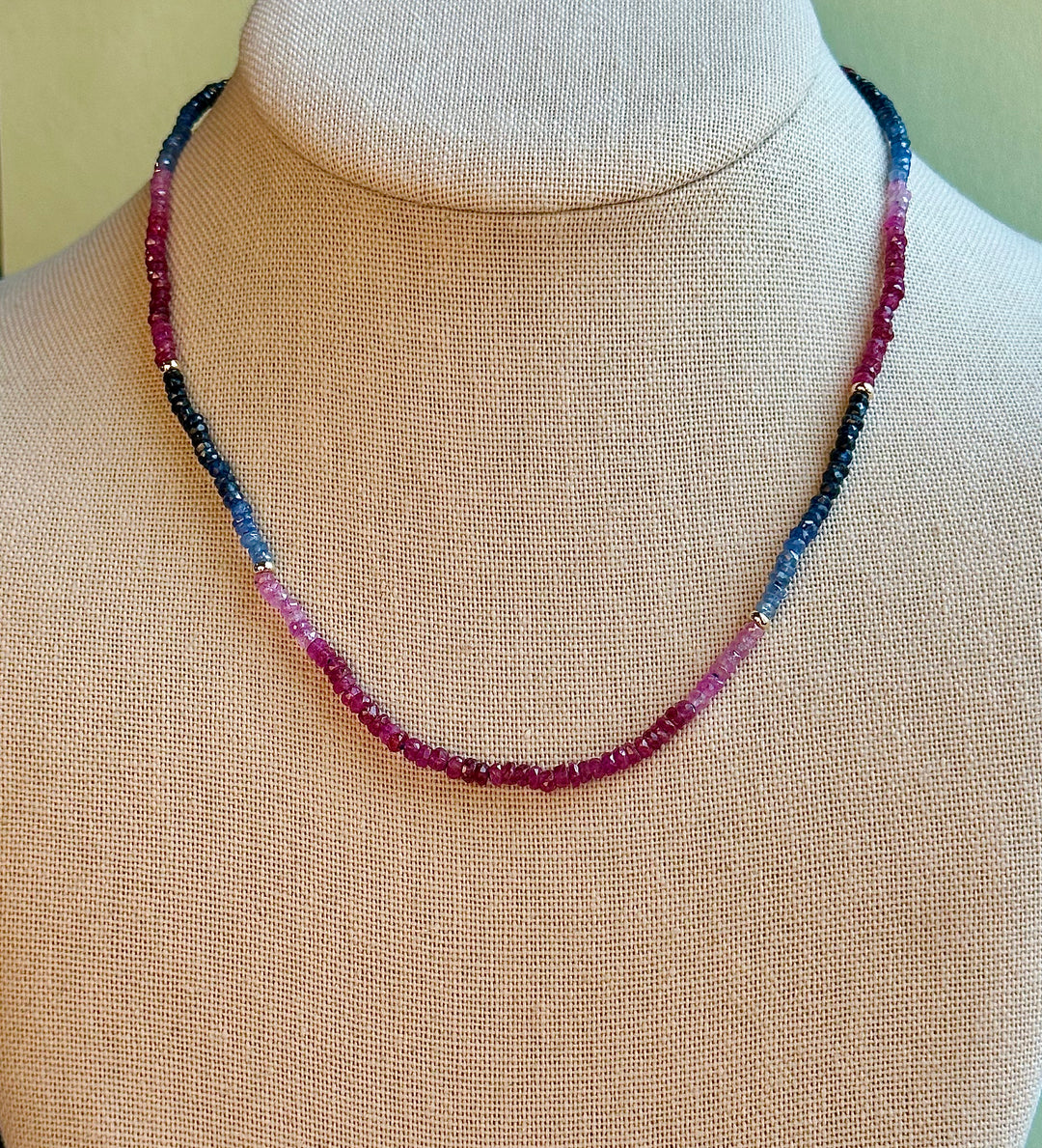 Patricia — Sapphire and Ruby Necklace