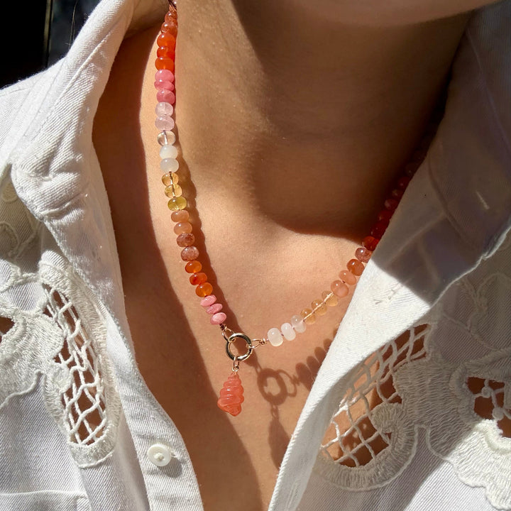 Sea Shells — Carnelian Carvings with 14k gold