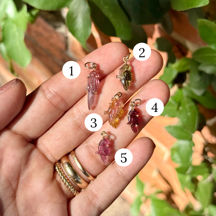 [New] Pericos — Tourmaline Carvings with 14k gold