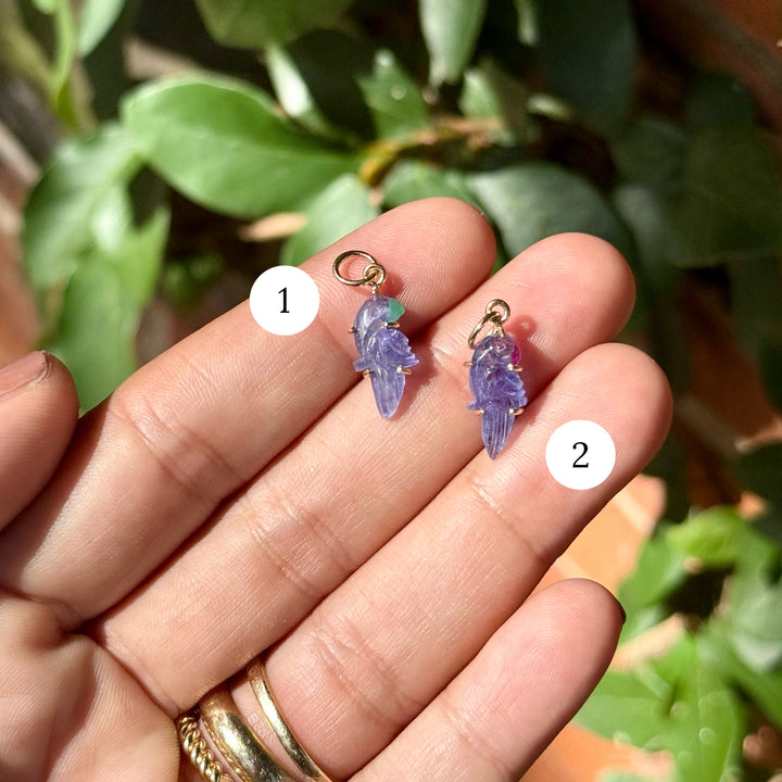 [New] Pericos — Tanzanite Carvings with 14k gold