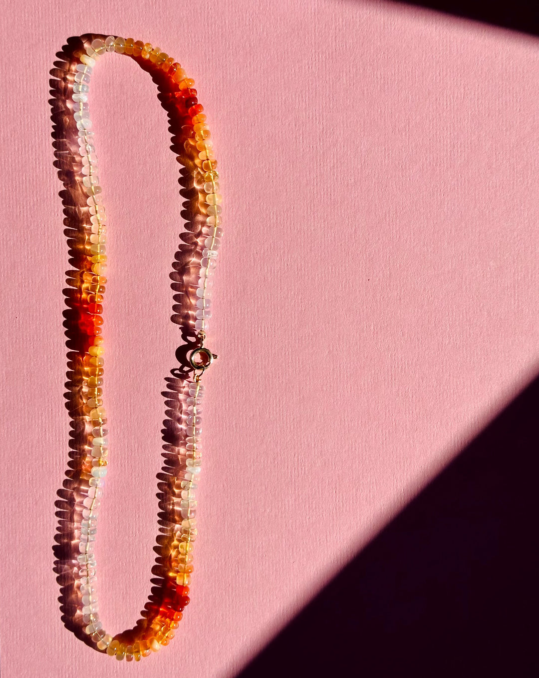 Frances — Fire Opal Necklace