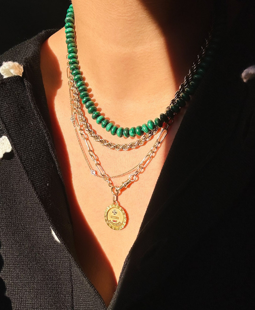 Maite II — Malachite Necklace