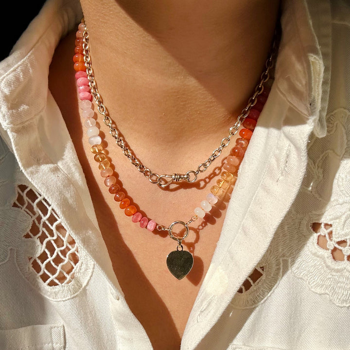 Ana — Pink, Orange & Yellow Multi-Gemstone Necklace