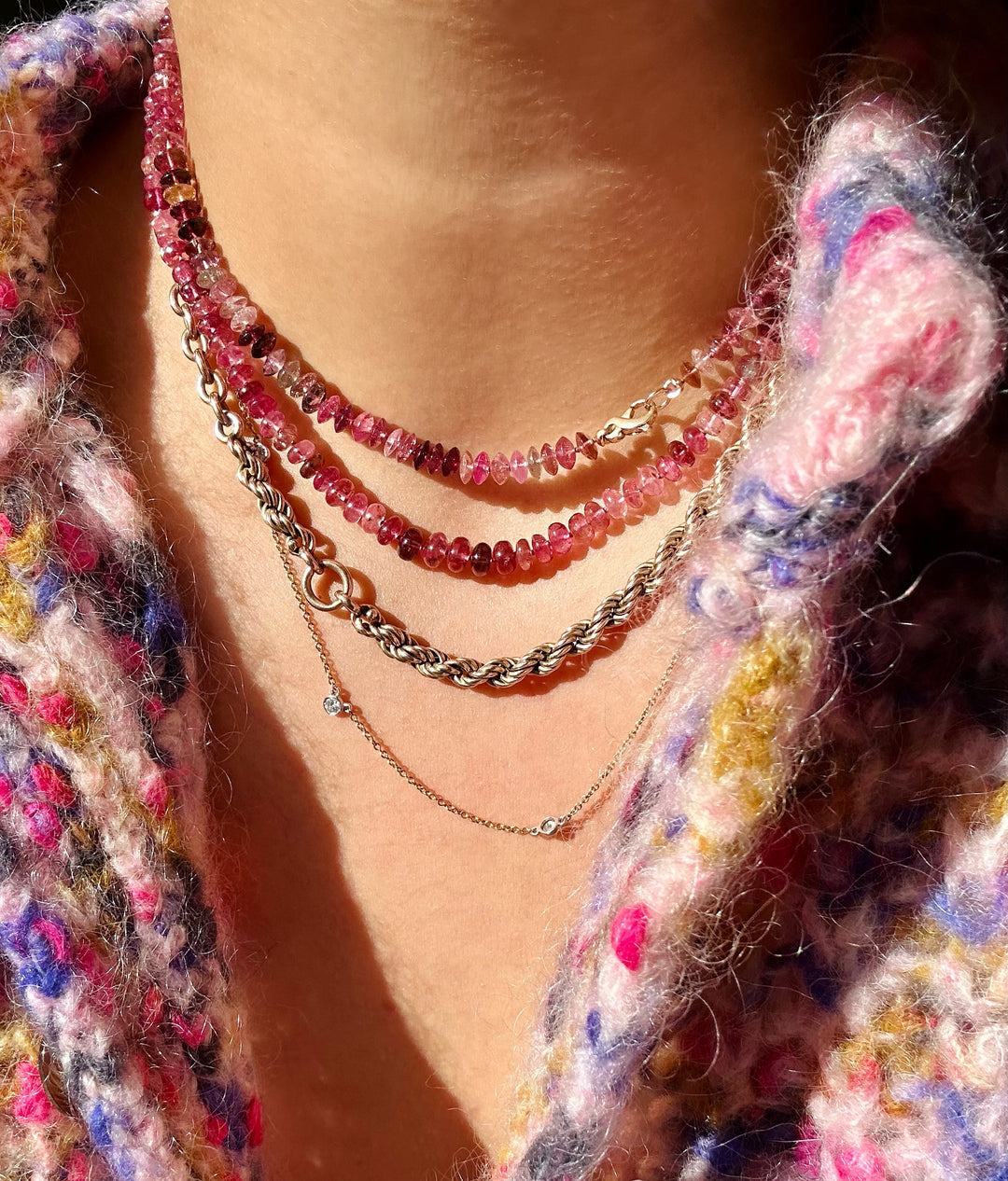 Fernanda — Pink Tourmaline Necklace