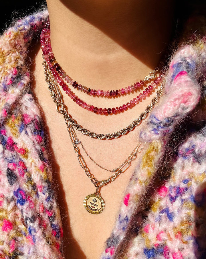 Fatima — Pink Tourmaline Necklace