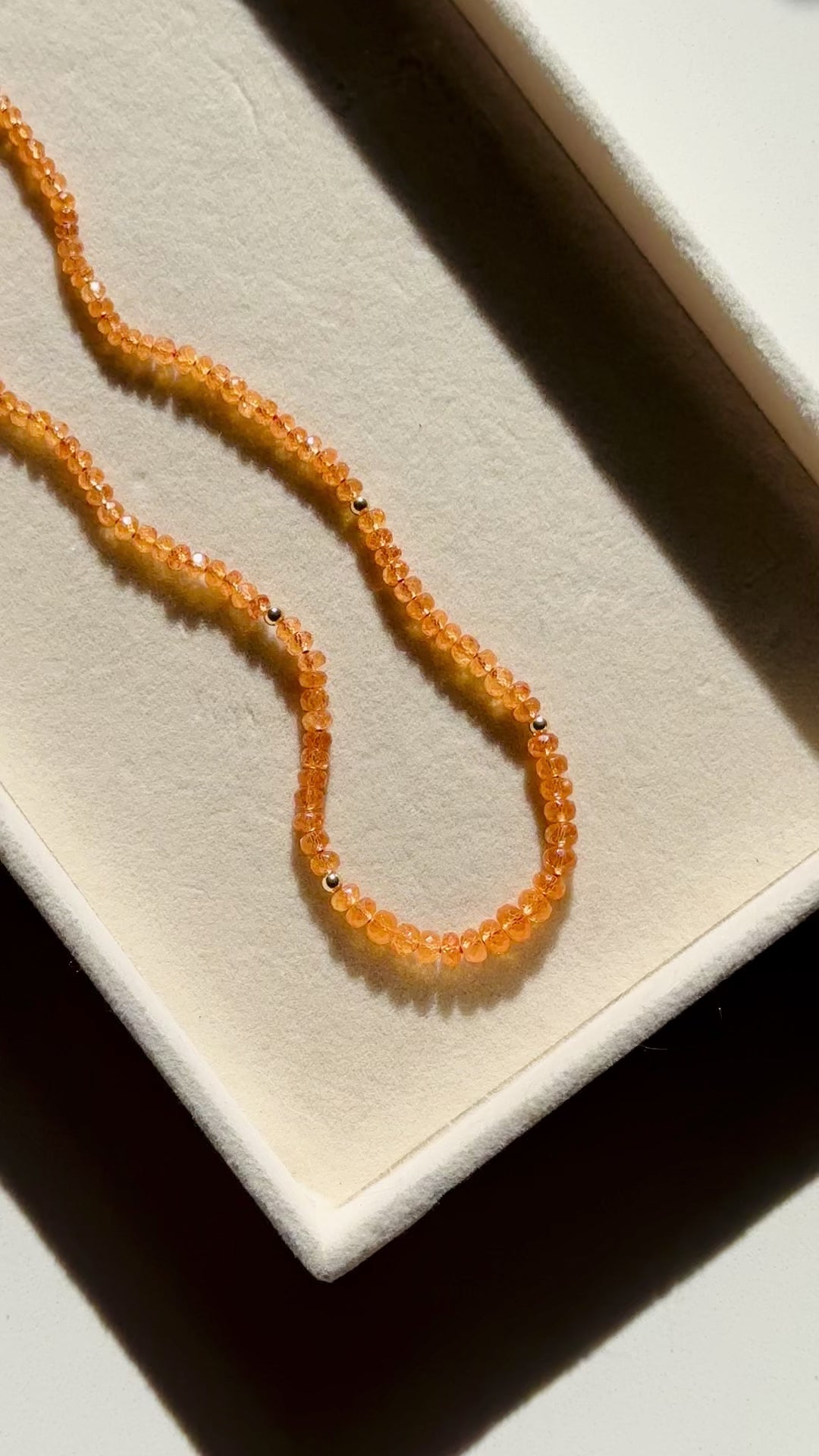 Fer — Orange Spessartite Garnet Necklace