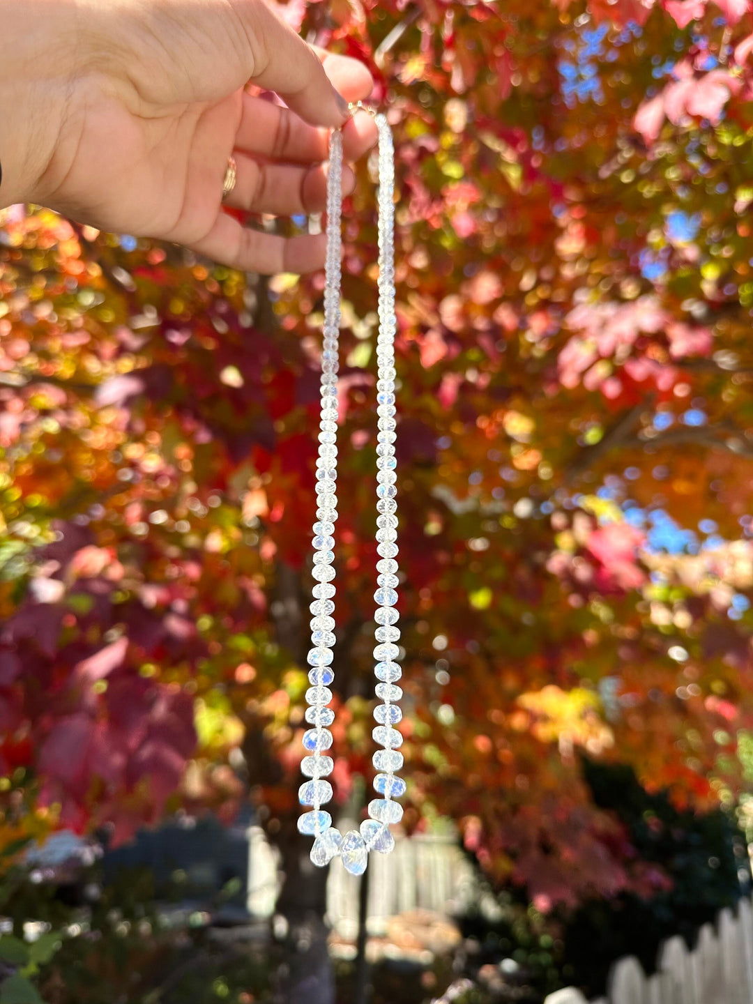 Luneta — Rainbow Moonstone Necklace