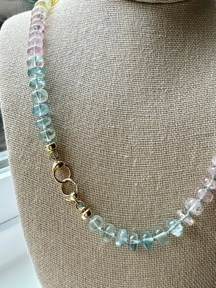 Primavera — Aquamarine, Beryl & Morganite Necklace