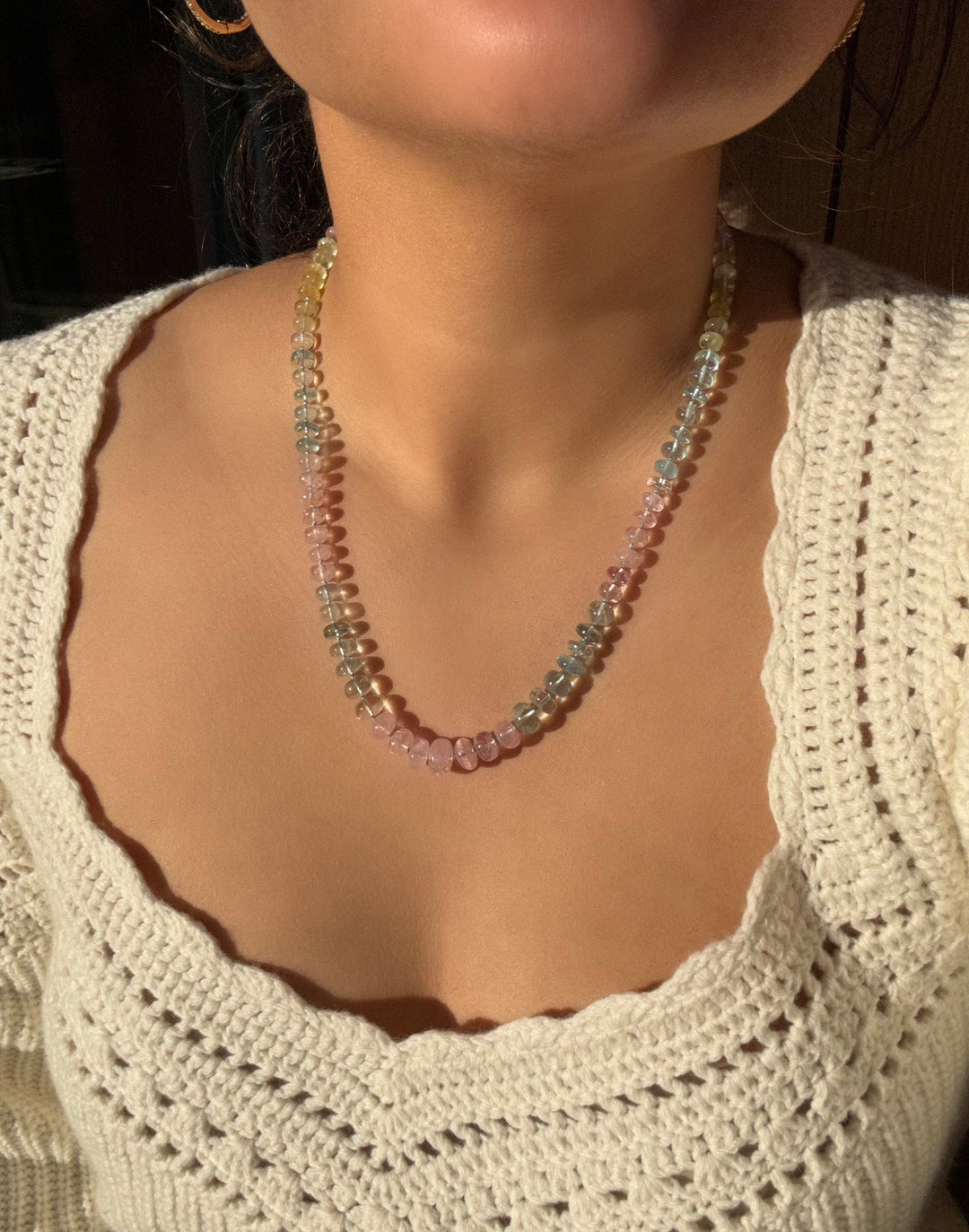 Primavera — Aquamarine, Beryl & Morganite Necklace